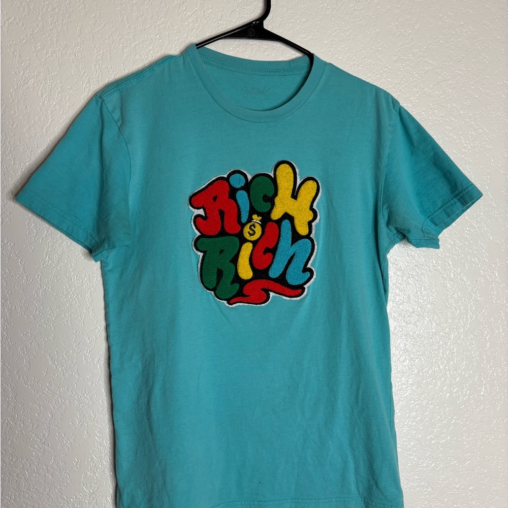 Rich Graphic Teal T-Shirt